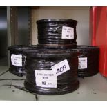 4 reels of soft copper wire: 18swg.