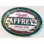 Large Caffreys Advertising Sign: diameter 75cm