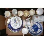 A mixed collection of items to include: Coalport paddington bear items, cups,