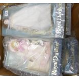Royal Doulton China Faced Dolls: from the House of Nisbet in original boxes(3)