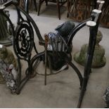 Cast Iron Singer Sewing Machine Base: