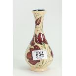 Moorcroft Chocolate cosmos vase: height 15cm