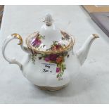 Royal Albert Old Country Rose Teapot: