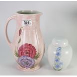 E Radford Large Water Jug: together with similar Ginger Jar,