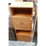 Two Mid Century Teak Bedside Cabinets(2):