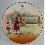 Royal Doulton Large Series Ware Plaque: Sir Roger Coverley D5814,
