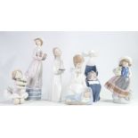 Collection of Six Lladro Figures: