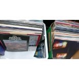 A collection of Easy Listening and 1980's Lps: 2 boxes