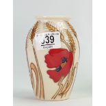 Moorcroft Harvest poppy vase: height 12.