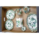 A collection of Masons Chartreuse Items to include: jugs plates etc(10)