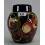 Moorcroft Queens choice ginger jar: designed by Emma Bossons,