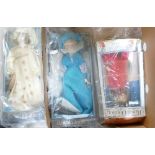 Royal Doulton China Faced Dolls: from the House of Nisbet in original boxes(3)