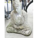 Large Concrete Buddha Figure: