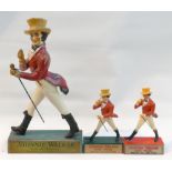 Johnnie Walker Plastic Advertising figures: height of tallest 42cm