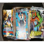 A large collection of 1990's and later Uk Marvel and Dc comics: