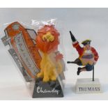 Trumans Beer Advertising Figure: together with Chandy display stand: height of tallest 22cm(2)