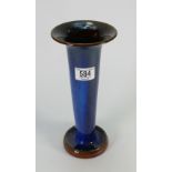 Bourne Denby Blue Vase: height 26cm