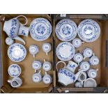 A collection of JLmenau German tea ware to include: tea sets(43 pieces in 2 trays)