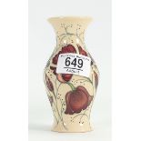 Moorcroft Chocolate cosmos vase: height 12.