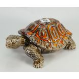 Anita Harris large tortoise: gold signed to the base