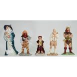 Royal Doulton Middle Earth figures: Bilbo HN2914, Gimli HN2922, Legglas HN2917,