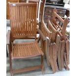 Wooden Garden Furniture to include: 4 chairs (4)