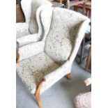 Parker Knoll Upholstered Wing Back Arm Chair: