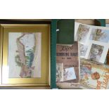 A mixed collection of items to include: Mounted Postcards of Carlisle,