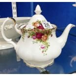 Royal Albert Old Country Rose Seconds Teapot: