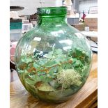Viresa Glass Jar Carboy : Heavy Chunky Green Glass,
