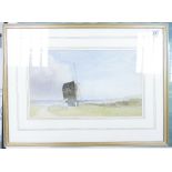 Henry Charles Herries 1950's Watercolour of Sussex: frame size 55 x 41cm