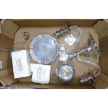 A collection of quality silver plated item to include: candelabra,