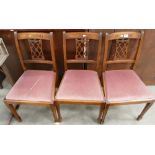 Set of 3 Antique Style Reproduction Dinning Chairs(3):