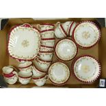 A collection of Aynsley 8155 decorated tea ware to include: tea set, cups , saucers,