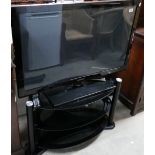 Samsung Plasma 42" Television: with remote & glass stand