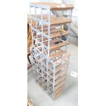 Two Metal & Wood Wine Racks(2)