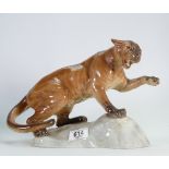 Beswick Gloss Puma on Rock: model 1702