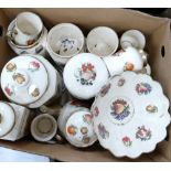 A large collection of Floral decorated kitchen ware: including large bread bin(2)