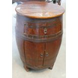Converted Penny Barrel: mid section self and lower section cupboard,