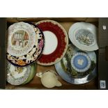 A mixed collection of items to include: Royal Doulton, Coalport, Masons decorative wall plates,