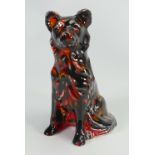 Anita Harris collie dog: silver signed to the base