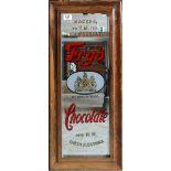 Large Fry's Chocolate Makers to HM Queen Alexandra Pub Advertising Mirror: height 53cm x width