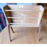 Mid Century Teak Magazine Rack: width 40cm