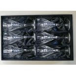 Boxed Royal Doulton Dorchester Lead Crystal Goblet Set: