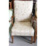 Parker Knoll Upholstered Arm Chair: