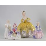 Royal Doulton Lady figures: Last Waltz HN2316(seconds) together with Dinky Do HN1678,