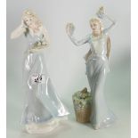 Royal Doulton Seconds Reflections figures: Windflower HN3077 & Autumn HN2756(2)