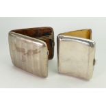 Two Silver cigarette cases: 200 grams.