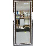 Maw & Co Decorated Wall Mirror: frame decorated with tiles,