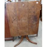 19th Century Oak Tilt Top Table: